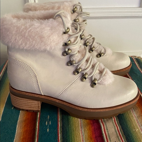 Kork-Ease Winslet Fog Shearling Combo SZ 7 NEW - Picture 5 of 13